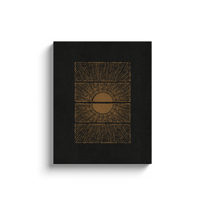 “Split-Sun” Canvas Print (Black / Gold)